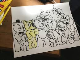 Some of the coloring page names are fnaf bonnie books fnaf bonnie books fnaf bonnie books fnaf bonnie books springbonniespringtrap fredbears family dinner by giraffe for kids. So I Decided To Print Out This Fnaf Coloring Page And Color Each Character With Their Own Unique Theme Starting Off With Spring Foxy Fivenightsatfreddys