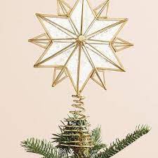 Glittered Star Tree Topper S