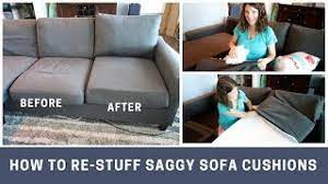 how to re stuff sofa cushions you