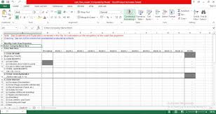 Monthly Cash Flow Projection Excel Template Engineering