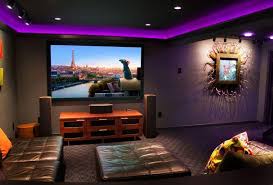 A dimly lit room designed to give you comfort as you unwind your day with entertainment. Small Basement Home Theater Ideas Diy Installing Decoratorist 40088