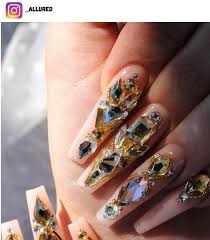 57 swarovski crystal nail art designs
