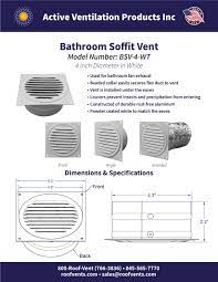 4 inch bathroom soffit vents 4 inch