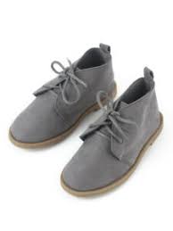 Details About Boys Toddlers Old Navy Size 8 Gray Suede Martin Desert Boots Lace Shoes New