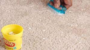 how to remove play doh from carpet