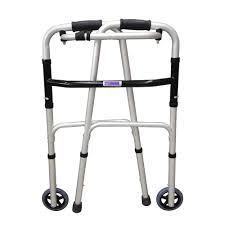 foldable walking frame with front