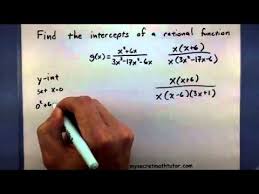 Pre Calculus Find The Intercepts Of A