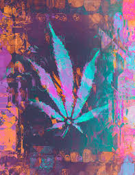 leaf spra with psychedelic