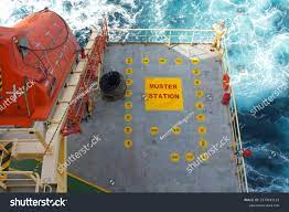 21 markings vessel muster station