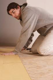 how to lay laminate flooring around a