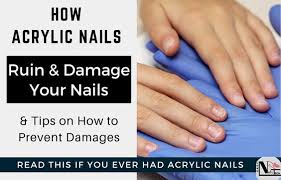 how acrylic ruin your nails tips to