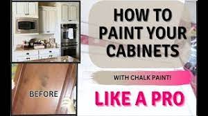 how to chalk paint kitchen cabinets