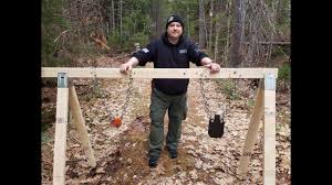 build a steel hanging target stand
