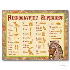 Hieroglyphics For Kids Hieroglyphics Alphabet Chart For