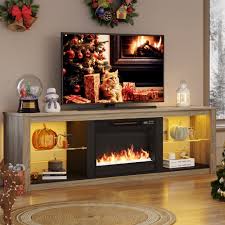 bestier electric fireplace tv stand for