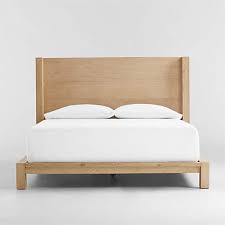 Terra Natural White Oak Wood Queen Bed