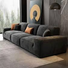 Black And Grey Sofa On