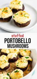 easy stuffed portobello mushrooms