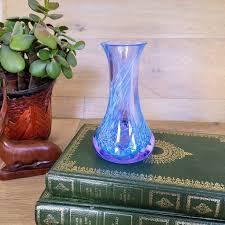 Swirly Glass Vase Retro Posy