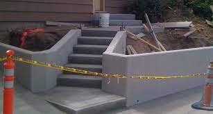 Poured Concrete Retaining Walls