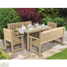 Wooden Rectangular Garden Table The