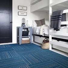blue stripe carpet tile s