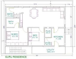 Vastu 30x40 House Plans Duplex