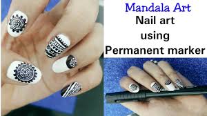 nail art with permanent marker how to