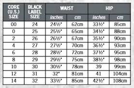34 Reasonable Black Label Size Chart