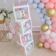 baby bo cube balloons clear baby