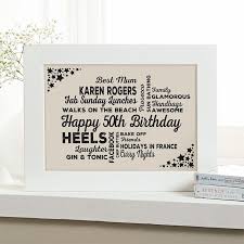 personalized 50th birthday presents for