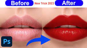 realistic lipstick in photo 2023