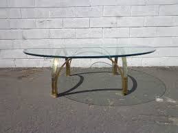 Gold Brass Coffee Table Hollywood