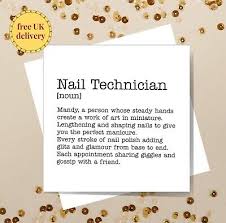 personalised nail technician definition