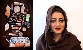iranian makeup photographs and text
