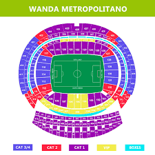 Wanda Metropolitano Information Seating Plan Fixtures