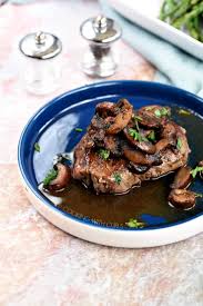 steak marsala cooking with curls