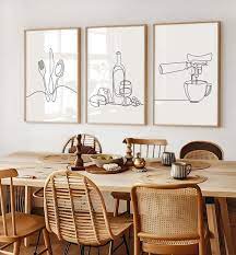 Kitchen Wall Art Set Of 3 Posters