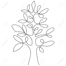 Find & download free graphic resources for aesthetic tree drawing. Hand Drawing Of Vector Tree Leaves Modern Single Line Art Aesthetic Contour Perfect For Home Decor Such As Posters Wall Art Tote Bag Or T Shirt Print Sticker Mobile Case Royalty Free Cliparts