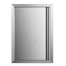 outdoor kitchen doors stainless steel