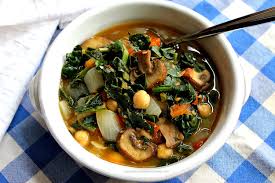 minute tuscan kale mushroom soup with