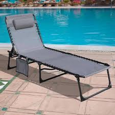 Outdoor Folding Chaise Lounge Chair