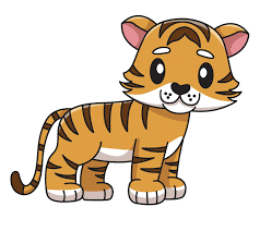 how to draw a cute tiger easy step by