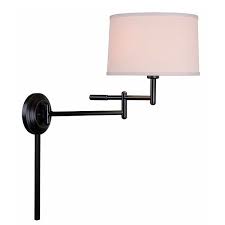 Seedy reversible (can be hung with bulbs facing up. Theta Swing Arm Wall Sconce