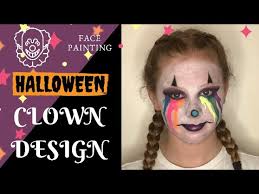 clown face painting tutorial