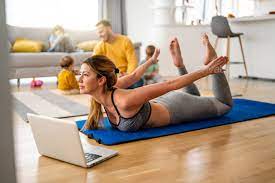 sport yoga video streaming stay home