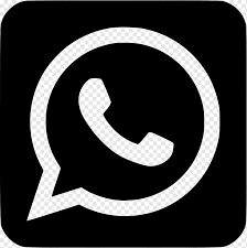 black and white whatsapp logo whatsapp