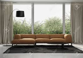 Living room sofas and couches. Contemporary Orange Leather Sofa Living Room Interior Stock Photo Picture And Royalty Free Image Image 19934850