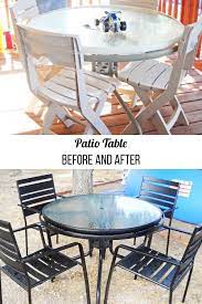 how to patio table makeover