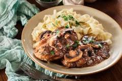 What is traditionally served with Chicken Marsala?